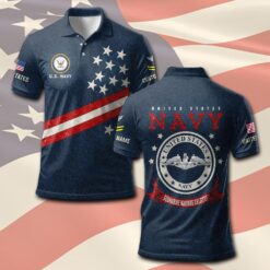 Navy Badge, Honor The Fallen - Polo Shirt