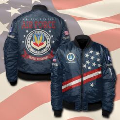 Air Force Command, Land Of The Free, Because Of The Brave - Bomber Jacket