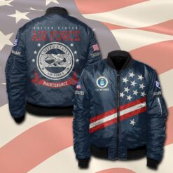 Air Force Badge, Freedom Over Fear - Bomber Jacket