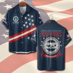 Air Force Badge, E 8 Air Force Senior Master Sergeant - Short Sleeve Button Shirt