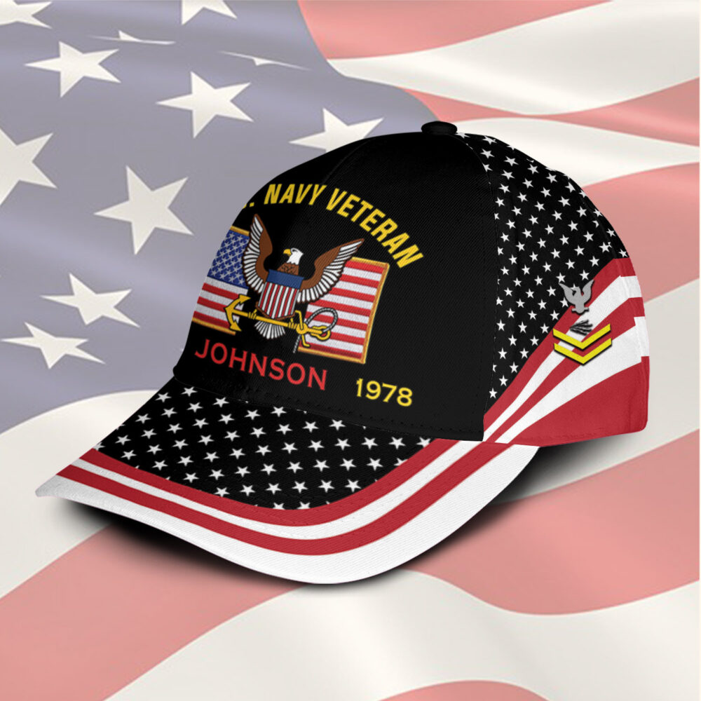 US Navy, E 8 Gold - Classic Cap - Image 2