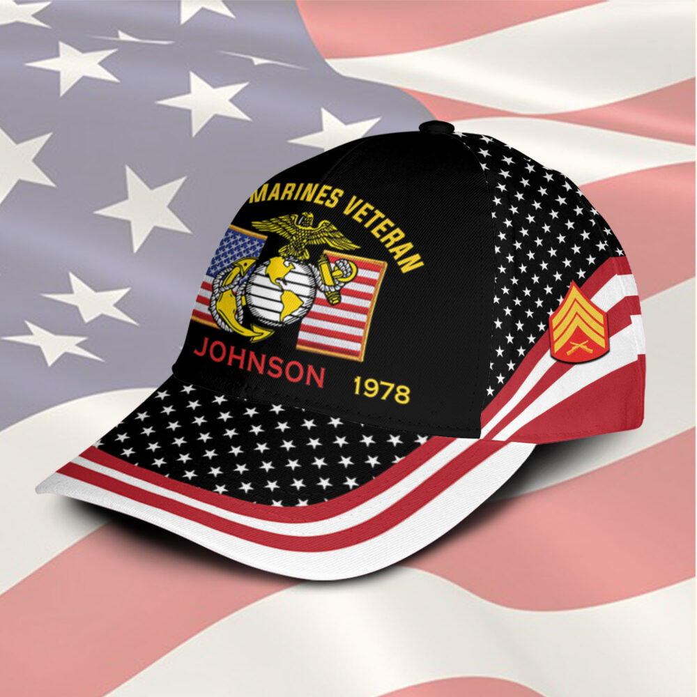 US Marine Corps, E 9 Marines Master Gunnery Sergeant - Classic Cap - Image 2