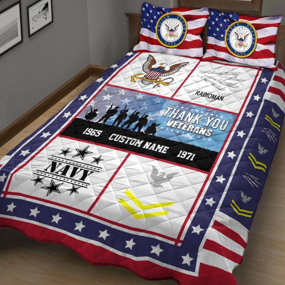 Navy Rating, Lest We Forget - Quilt Bed Set - Queen - Image 3