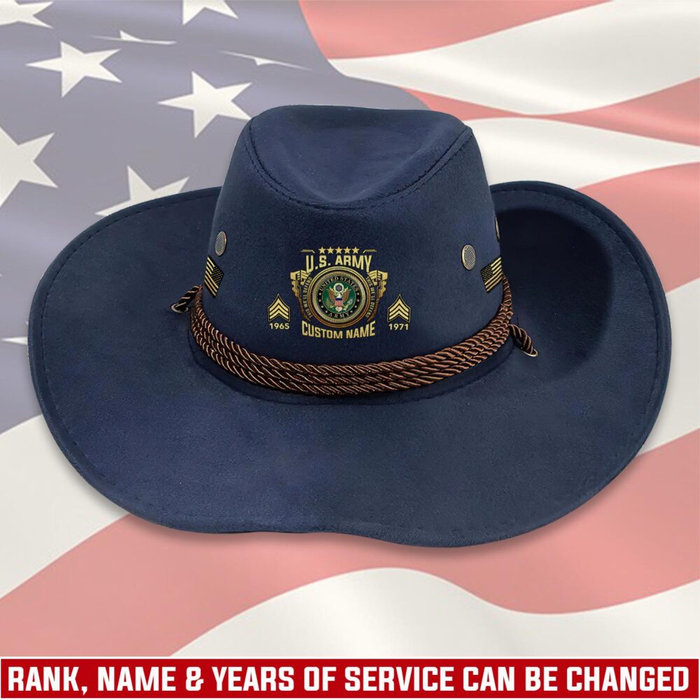 US Army, Proud Veteran - Cowboy Hat