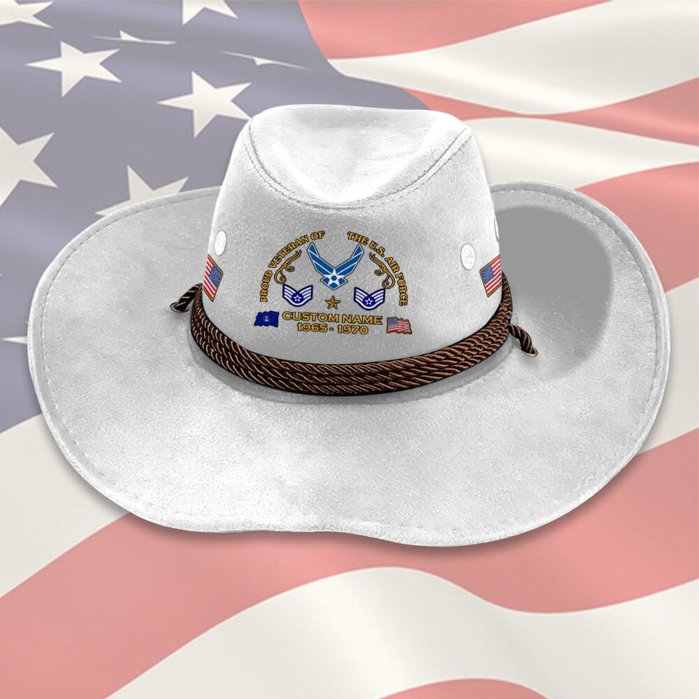 US Air Force , Always Remember, Never Forget - Cowboy Hat - Image 6