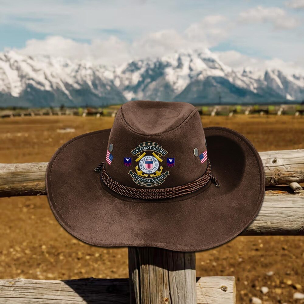 US Coast Guard, Once A Coastie, Always A Coastie - Cowboy Hat - Image 4