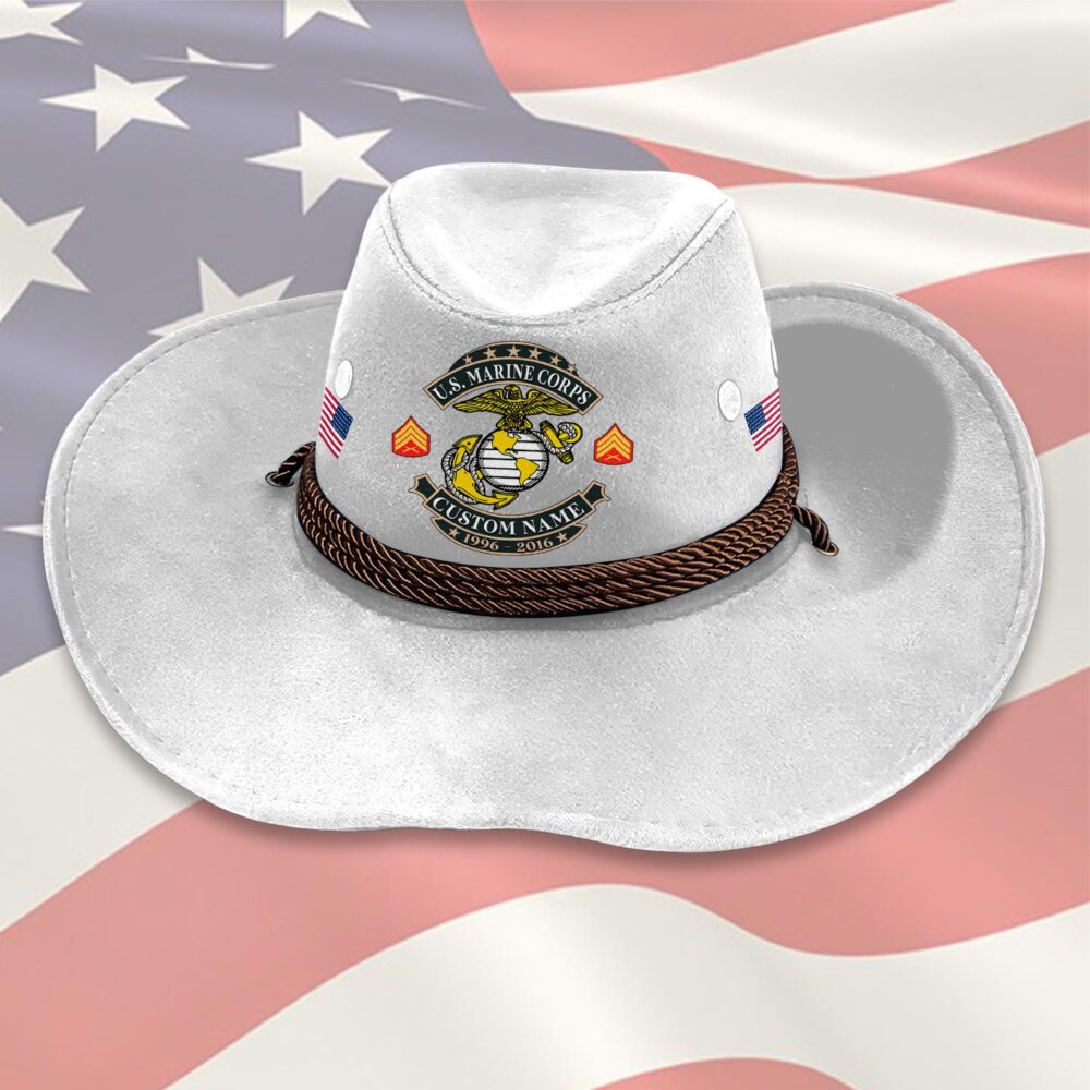 US Marine Corps, No One Gets Left Behind - Cowboy Hat - Image 6