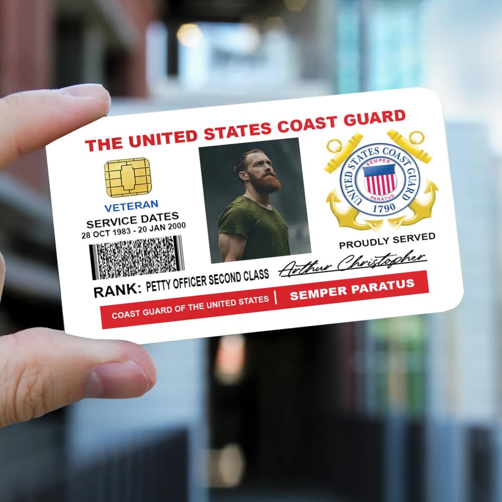 Military Personalized Veteran Identification Metal Card - Image 5