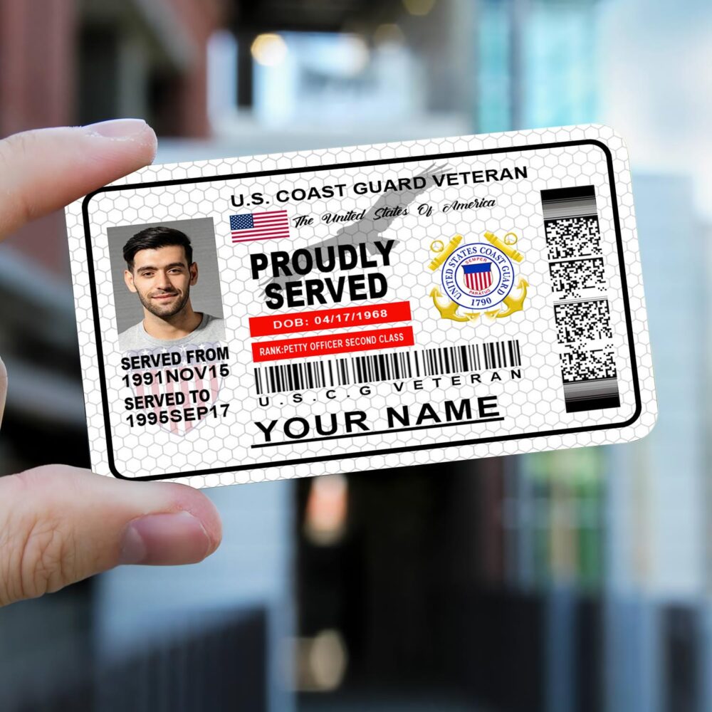 Personalized Veteran Identification Metal Card - Image 5