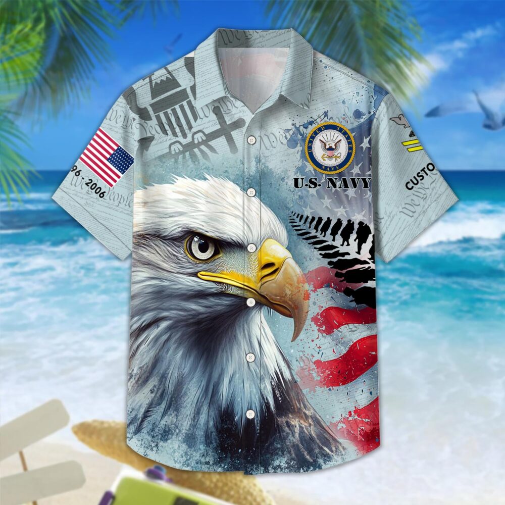US Navy, E 5 Gold - Hawaii Shirt - Image 3