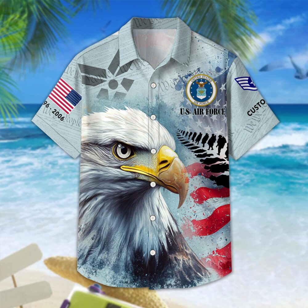 US Air Force , E 8 Air Force Senior Master Sergeant - Hawaii Shirt - Image 3