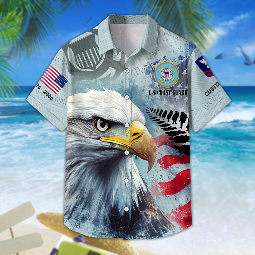 US Coast Guard, Semper Paratus - Hawaii Shirt - Image 3