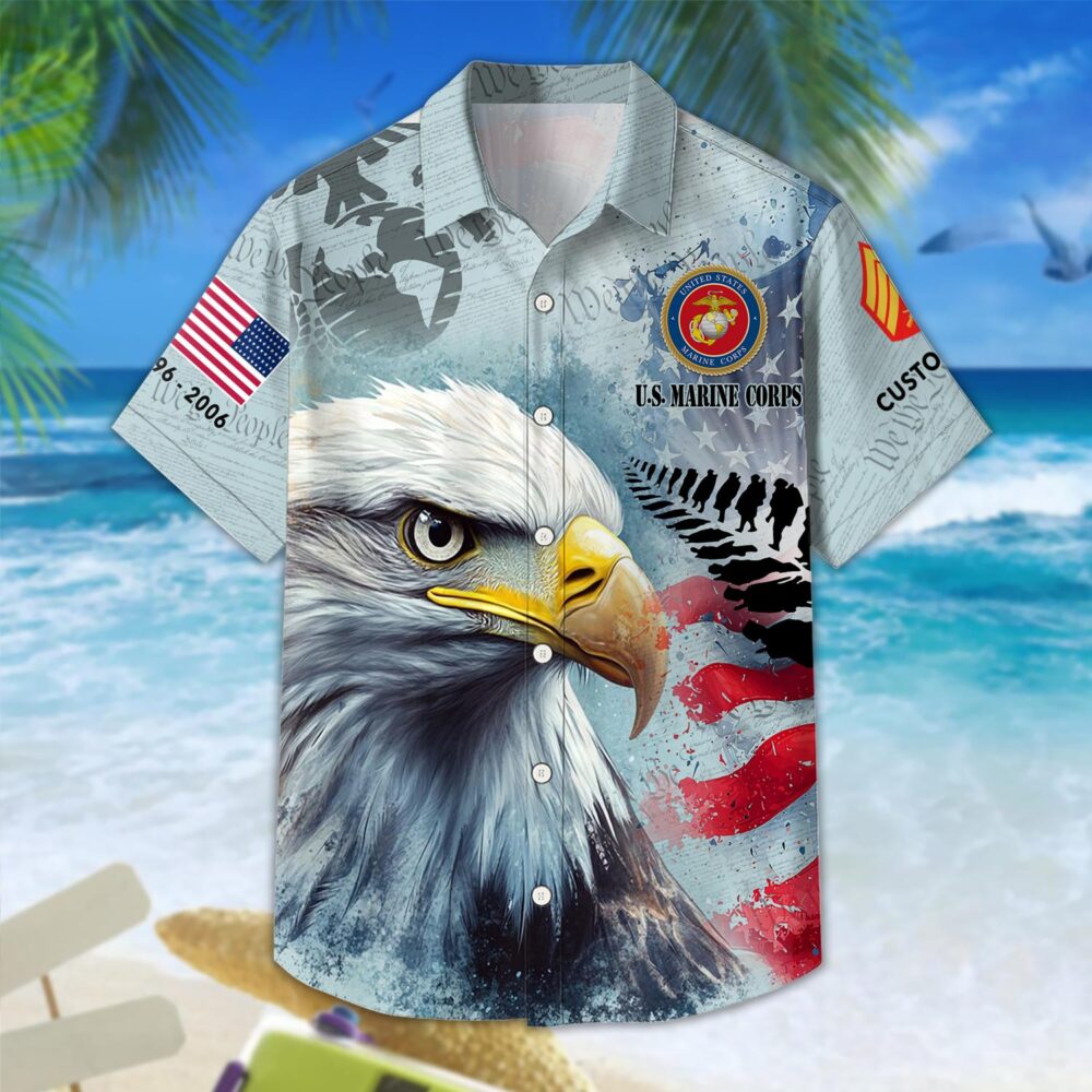 US Marine Corps, O 2 Marines First Lieutenant - Hawaii Shirt - Image 3