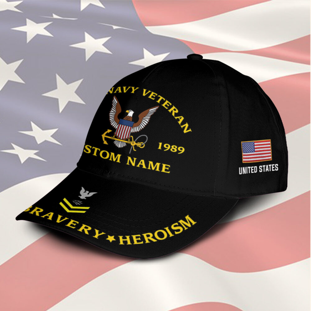 US Navy, E 5 Red - Classic Cap - Image 2