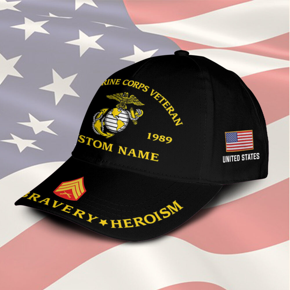 US Marine Corps, Duty, Honor, Country - Classic Cap - Image 2