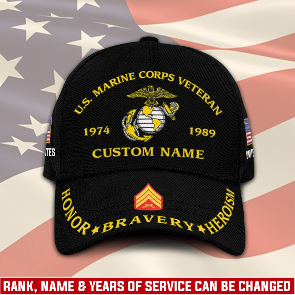 US Marine Corps, Duty, Honor, Country - Classic Cap