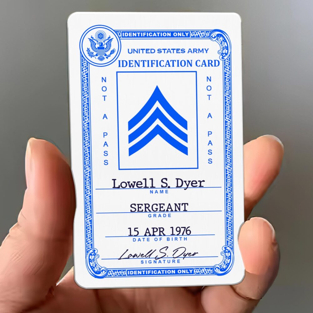 US Army, This We’ll Defend - Printed Metal Card - Image 3