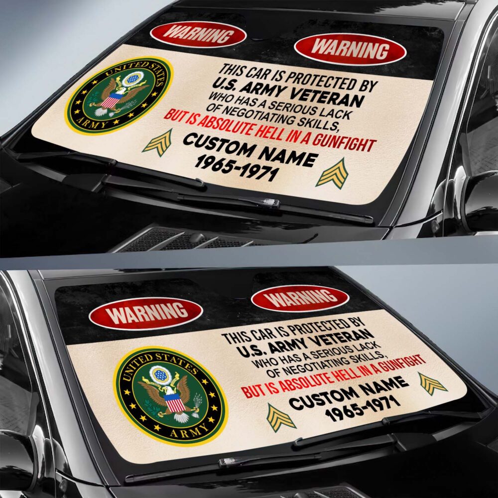 US Army, Remember - Honor - Respect - Car Sun Shade - Image 2