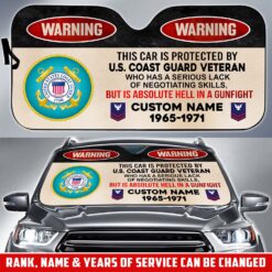 US Coast Guard, Second To None - Car Sun Shade