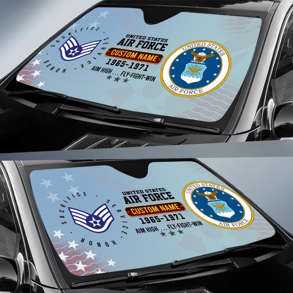 US Air Force , No One Fights Alone - Car Sun Shade - Image 2