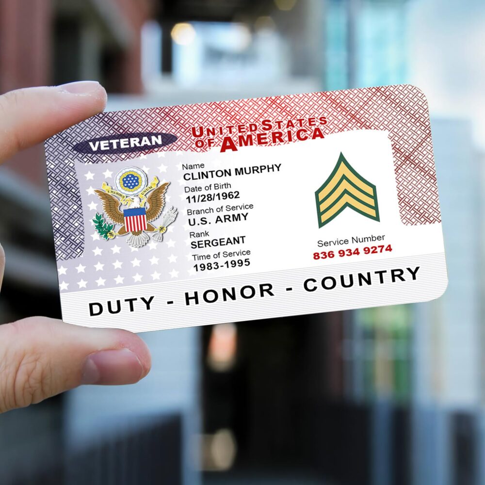 US Army, Honor The Fallen - Printed Metal Card - Image 2