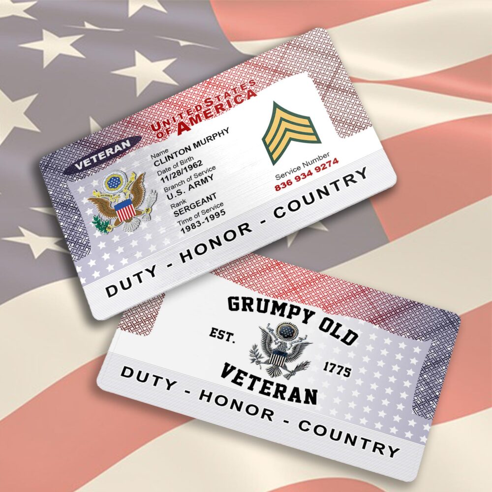 US Army, Honor The Fallen - Printed Metal Card - Image 3