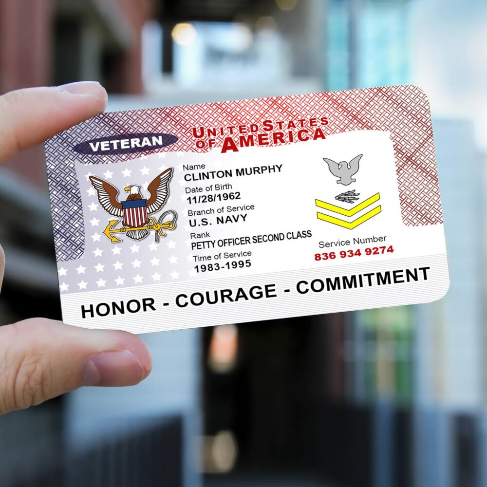 US Navy, The Sea is Ours - Printed Metal Card - Image 2