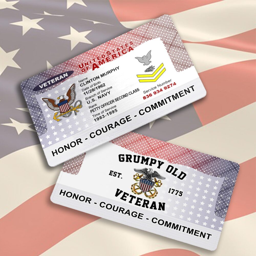 US Navy, The Sea is Ours - Printed Metal Card - Image 3