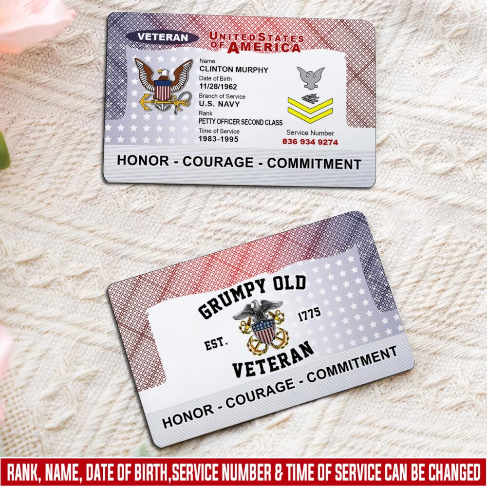 US Navy, The Sea is Ours - Printed Metal Card