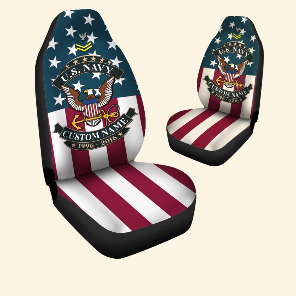 US Navy, E 2 Blue - Car Seat Covers - Image 2