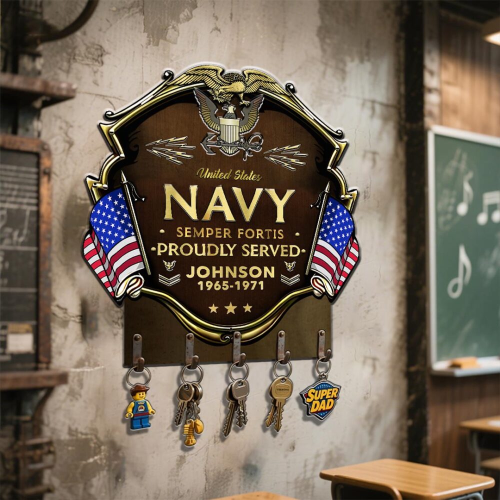 Navy Rating, Lest We Forget - Metal Key Holder 24x24 Inch - Image 3