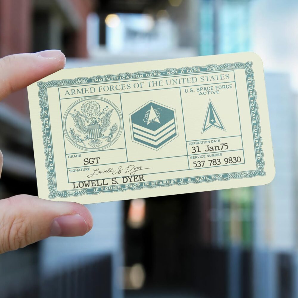 US Space Force - Printed Metal Card - Image 2