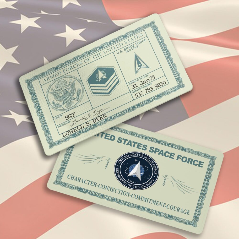 US Space Force - Printed Metal Card - Image 3