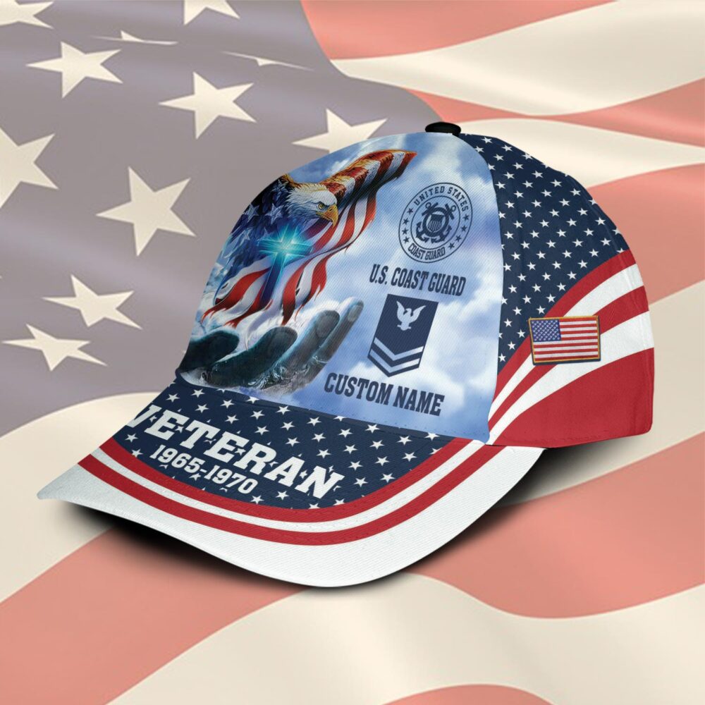 US Coast Guard, American By Birth, Veteran By Choice - Classic Cap - Image 2