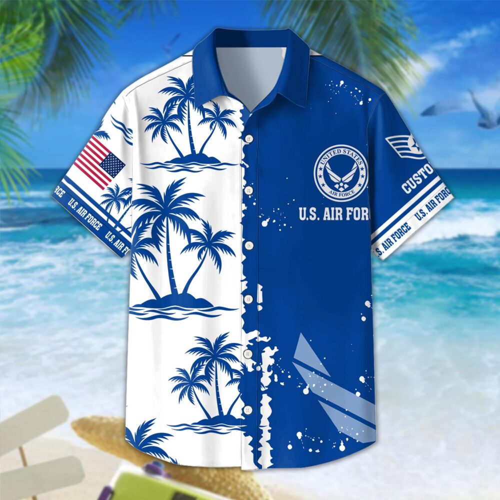 US Air Force , American By Birth, Veteran By Choice - Hawaii Shirt - Image 3
