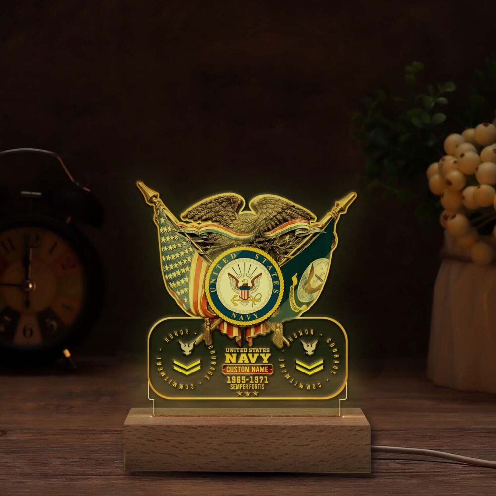 US Navy, Once A Sailor, Always A Sailor - Personalized Led Lamp - Image 6