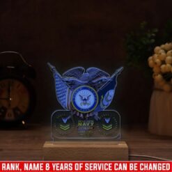US Navy, Once A Sailor, Always A Sailor - Personalized Led Lamp