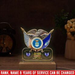 US Air Force , Lest We Forget - Personalized Led Lamp