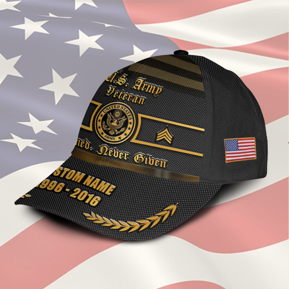 US Army, American By Birth, Veteran By Choice - Classic Cap - Image 2