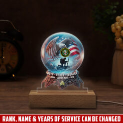 US Army, E 5 Army Sergeant - Personalized Led Lamp