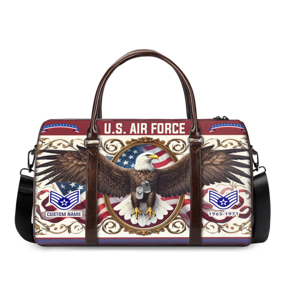 US Air Force, American By Birth, Veteran By Choice - Travel Bag - Size L: 20.4 x 9.4 x 10.2 inches - Image 3