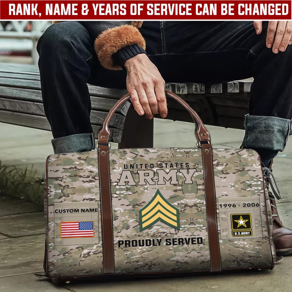 US Army, No One Fights Alone - Travel Bag - Size S: 18 x 8.6 x 10.2 inches