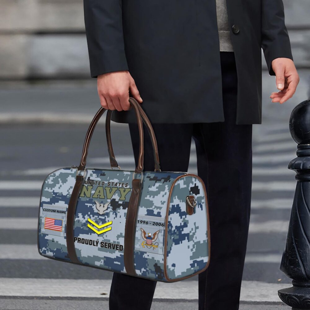 US Navy, E 3 Blue - Travel Bag - Size S: 18 x 8.6 x 10.2 inches - Image 4