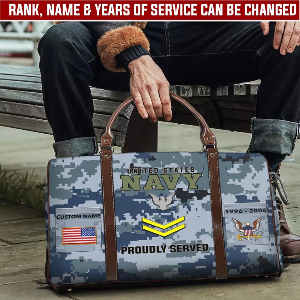 US Navy, E 3 Blue - Travel Bag - Size S: 18 x 8.6 x 10.2 inches