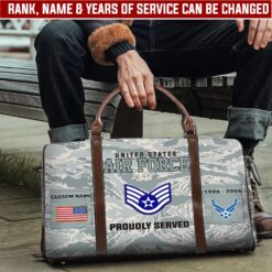 US Air Force, E 7 Air Force Master Sergeant - Travel Bag - Size L: 20.4 x 9.4 x 10.2 inches