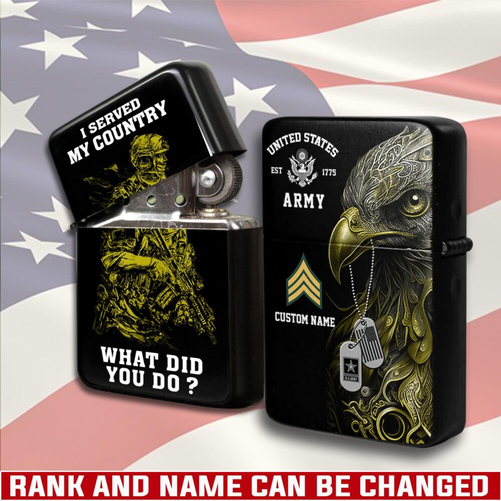 US Army, Proud To Have Served - Lighter