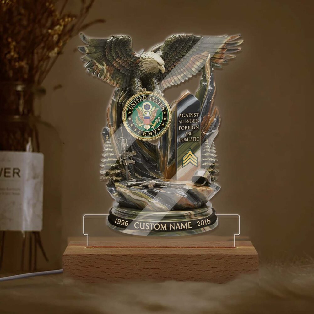 US Army, Be All You Can Be - Personalized Led Lamp - Image 2
