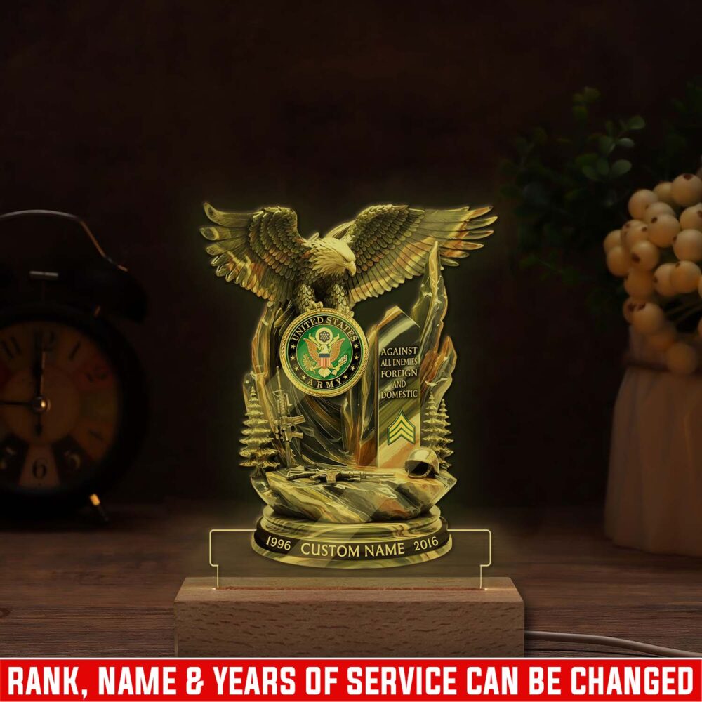 US Army, Be All You Can Be - Personalized Led Lamp