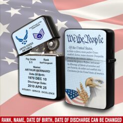 US Air Force , E 7 Air Force First Sergeant - Lighter