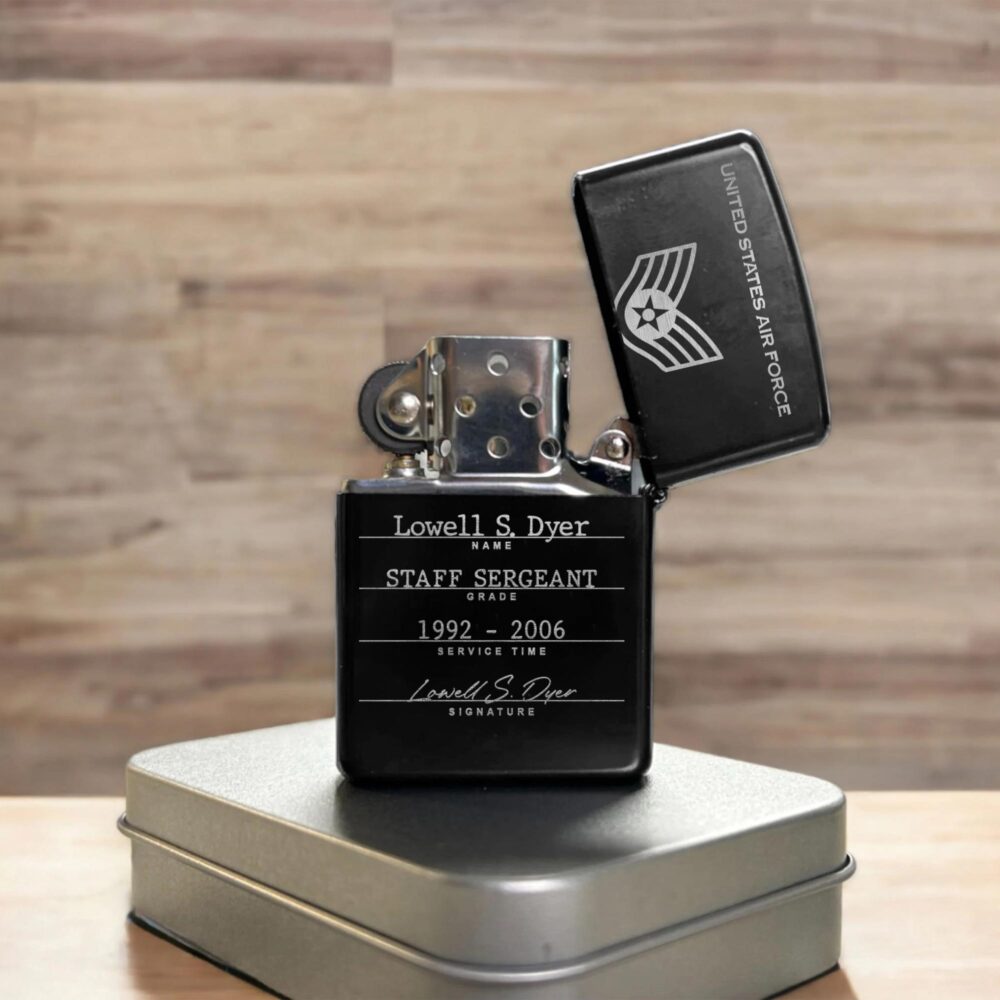 US Air Force , Duty, Honor, Country - Engraved Lighter - Image 3